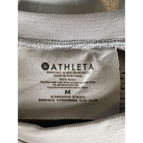 Athleta Womens Grey Shirt Size M - Picture 2 of 3